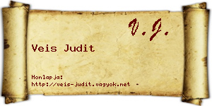 Veis Judit névjegykártya